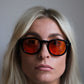 105 Originals Bold Black Frame with Unique Orange Lenses