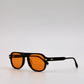 346 Originals Black Frame with Unique Orange Lenses