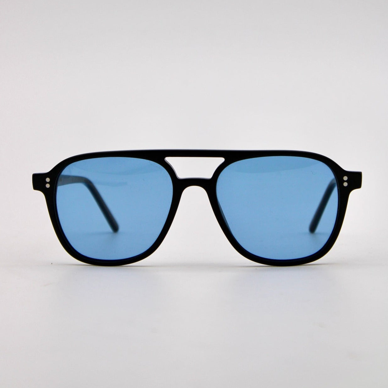 145 Black Frame with Blue Lenses – Dood Eyewear