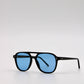 145 Originals Black Frame with Blue Lenses