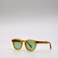 137 Originals Natural Honeycomb Frame with Candy Apple Green Lenses