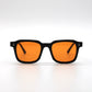 160 Originals Bold Black Frame with Unique Orange Lenses