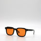 160 Originals Bold Black Frame with Unique Orange Lenses